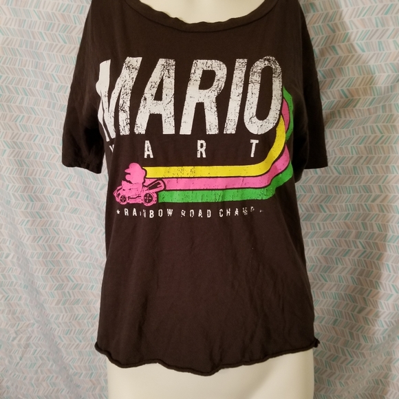 mario kart Tops - Mario Kart Adult Shirt S